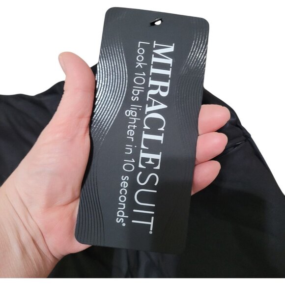 NEW Miraclesuit Tummy‎ Control Black Fit & Flare Flair Swim Skirt Pocket Size 14 - Picture 4 of 13